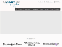 Tablet Screenshot of closetlady.com